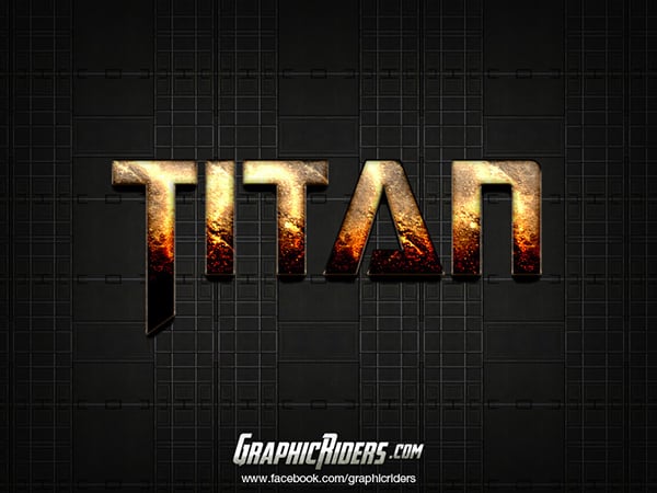 Style Text Effect Titan