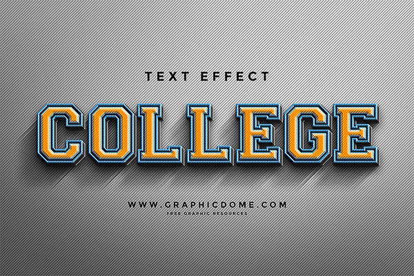 College Text Effect