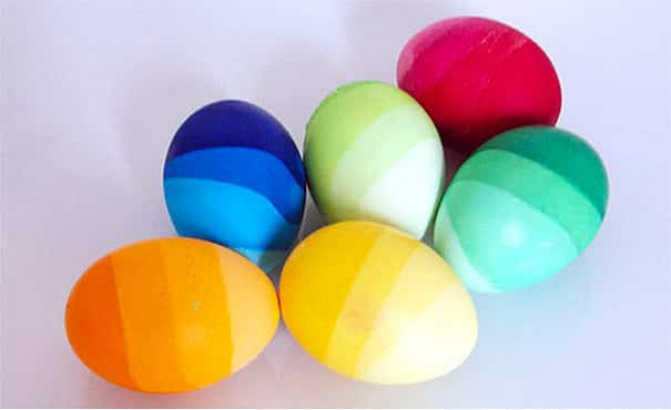 Diluted Colored Eggs