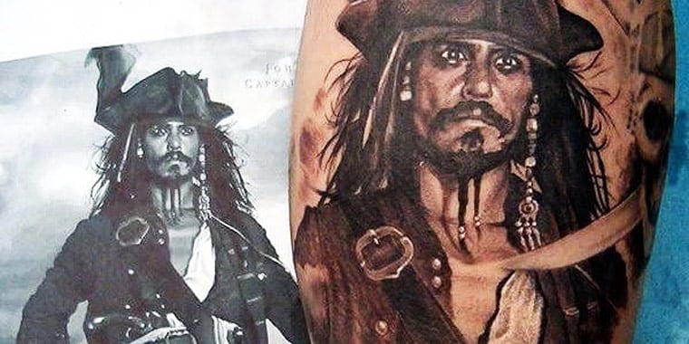 Jack Sparrow Tattoo Design
