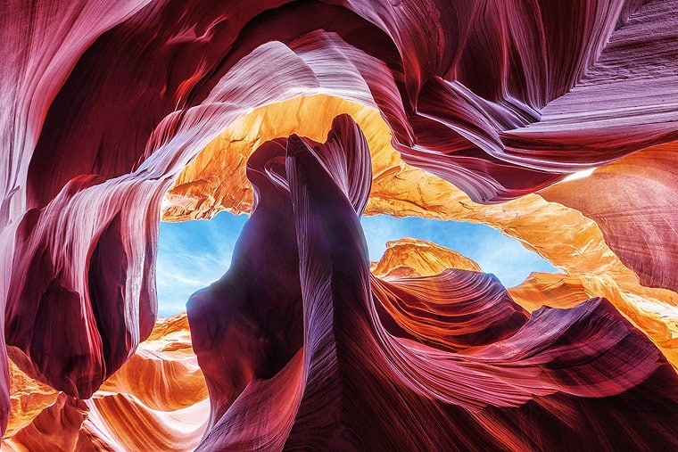 Antelope Canyon is a natural rock formation in the American Southwest and is arguably the most photographed canyon in southern north America.