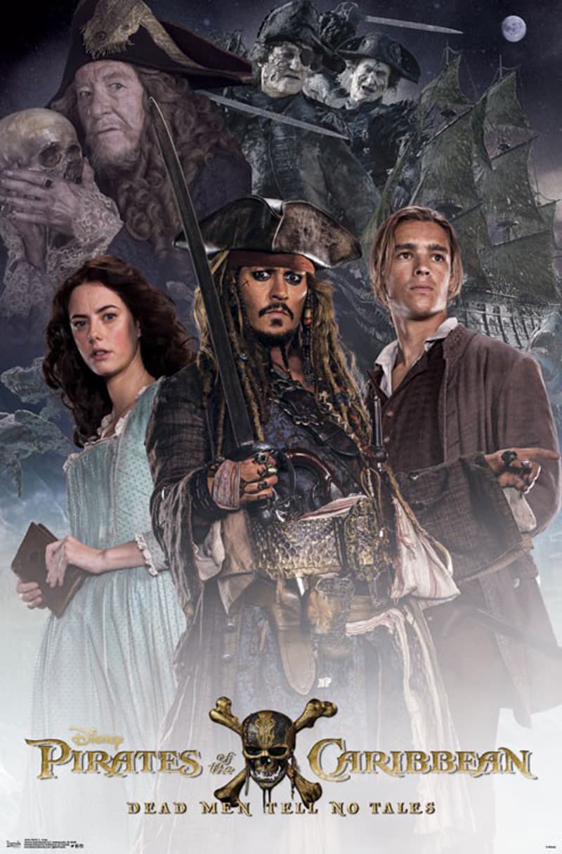 Pirates of the Caribbean 5 Poster Art 