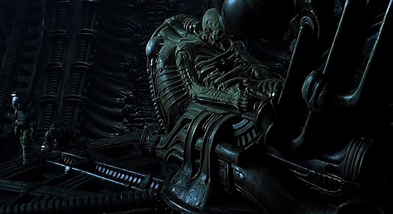 The Space Jockey scene from Alien