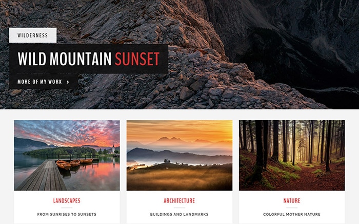 Landscape - A Photography WordPress Theme