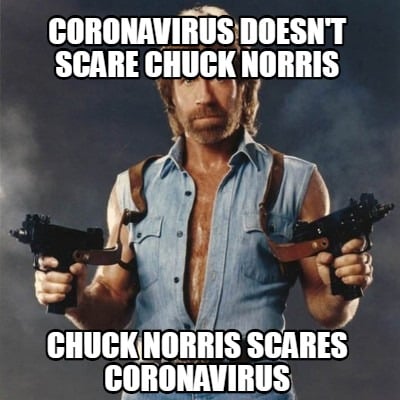 chuck norris coronavirus meme